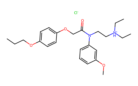 m-Acetanisidide, N-(2-(diethylamino)ethyl)-2-(p-isopropoxyphenoxy)-, monohydrochloride 27471-66-5
